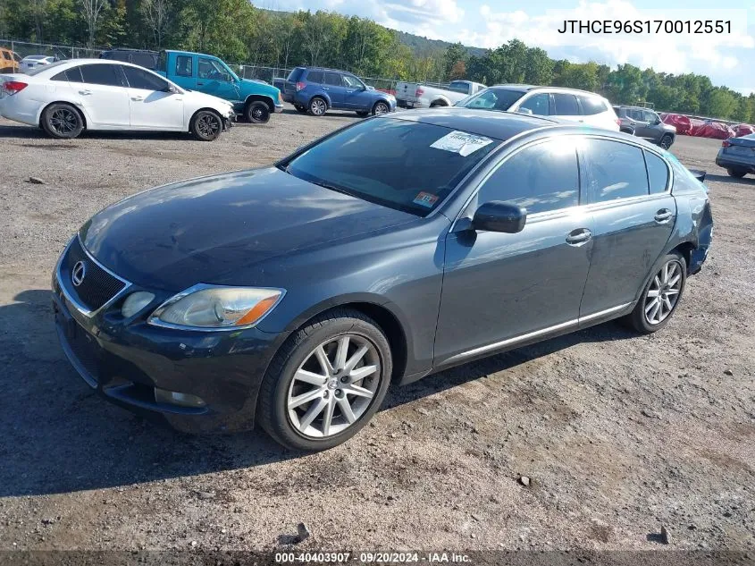 2007 Lexus Gs 350 VIN: JTHCE96S170012551 Lot: 40403907