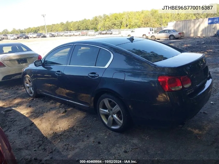 JTHBE96S770016387 2007 Lexus Gs 350