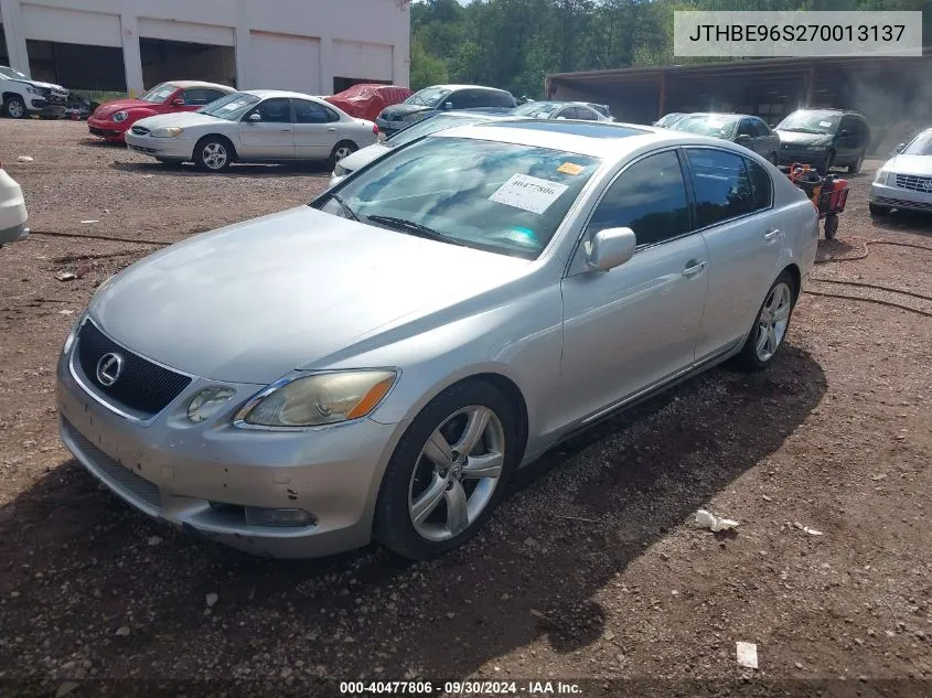 JTHBE96S270013137 2007 Lexus Gs 350