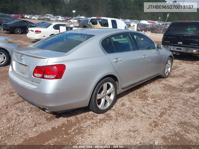 JTHBE96S270013137 2007 Lexus Gs 350