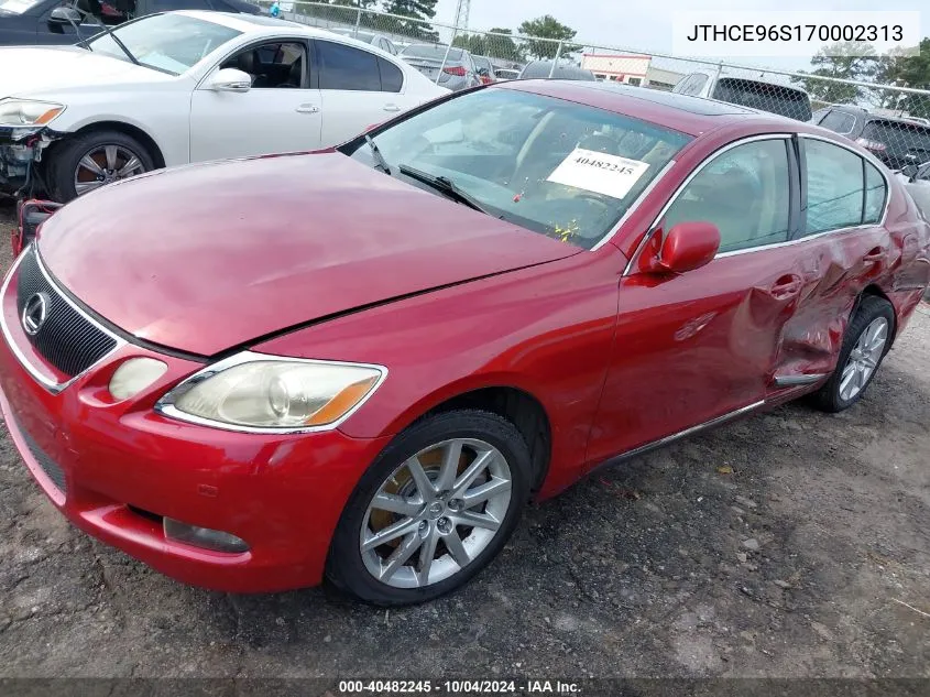 2007 Lexus Gs 350 VIN: JTHCE96S170002313 Lot: 40482245