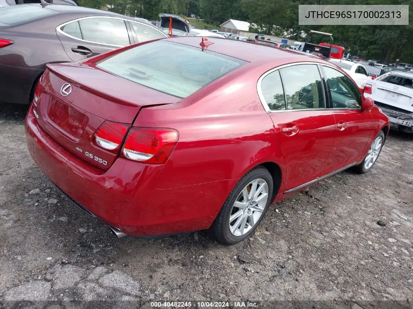 JTHCE96S170002313 2007 Lexus Gs 350