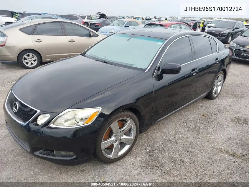 2007 Lexus Gs 350 VIN: JTHBE96S170012724 Lot: 40504521