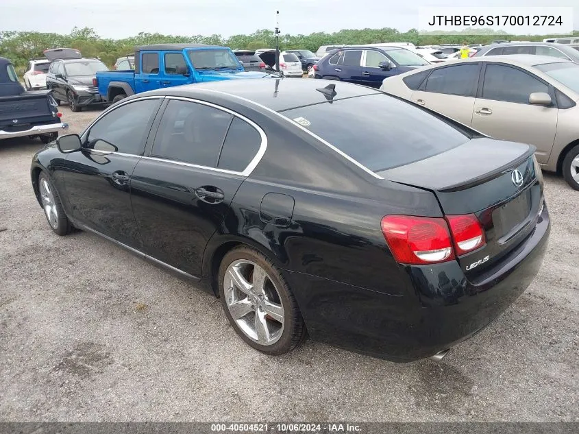 2007 Lexus Gs 350 VIN: JTHBE96S170012724 Lot: 40504521