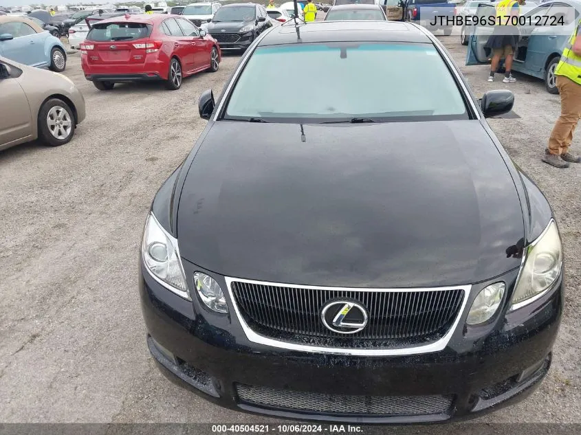 2007 Lexus Gs 350 VIN: JTHBE96S170012724 Lot: 40504521