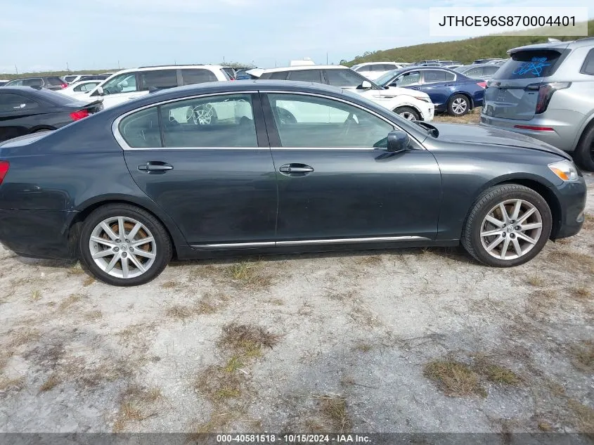 2007 Lexus Gs 350 VIN: JTHCE96S870004401 Lot: 40581518