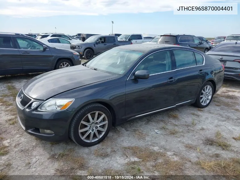 2007 Lexus Gs 350 VIN: JTHCE96S870004401 Lot: 40581518