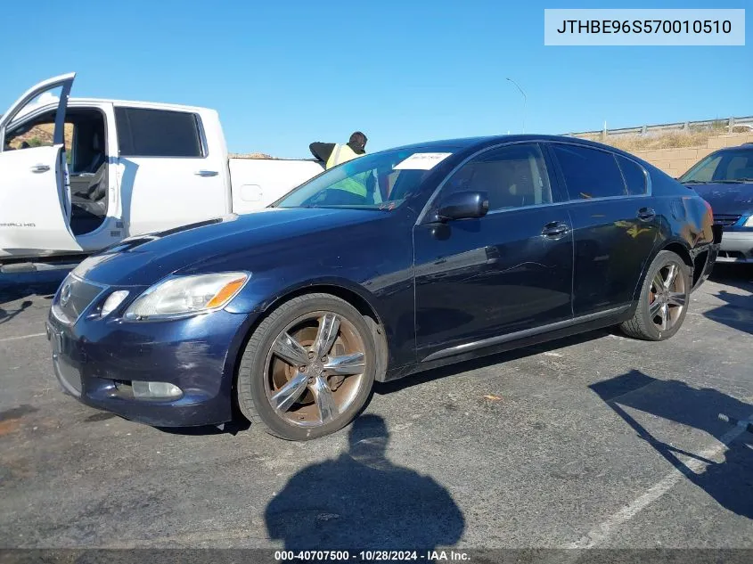 2007 Lexus Gs 350 VIN: JTHBE96S570010510 Lot: 40707500