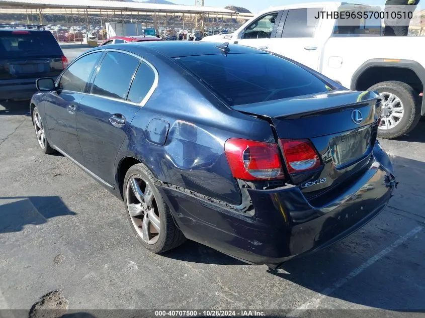 2007 Lexus Gs 350 VIN: JTHBE96S570010510 Lot: 40707500