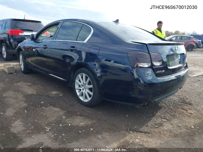 JTHCE96S670012030 2007 Lexus Gs 350