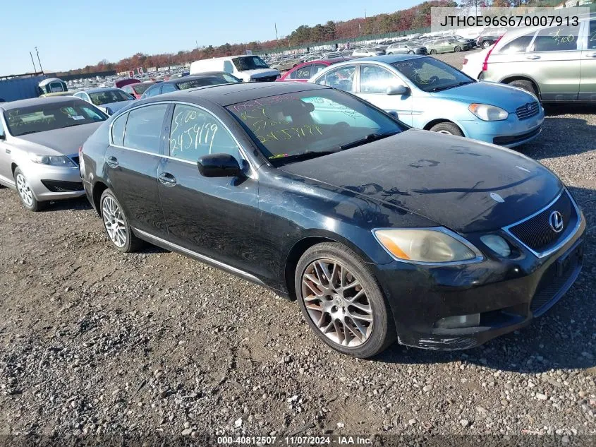 2007 Lexus Gs 350 VIN: JTHCE96S670007913 Lot: 40812507