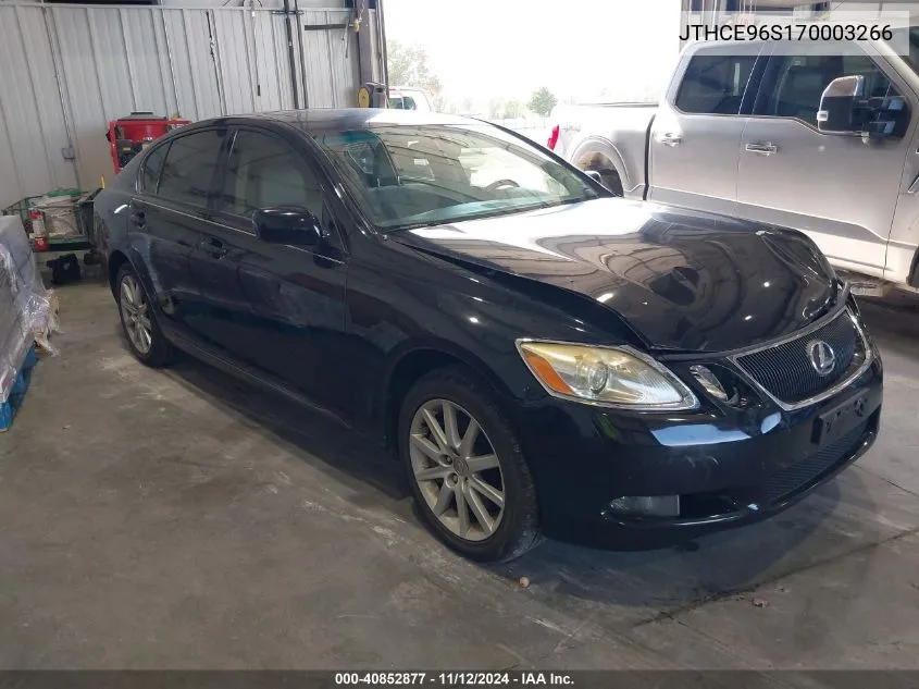 2007 Lexus Gs 350 VIN: JTHCE96S170003266 Lot: 40852877