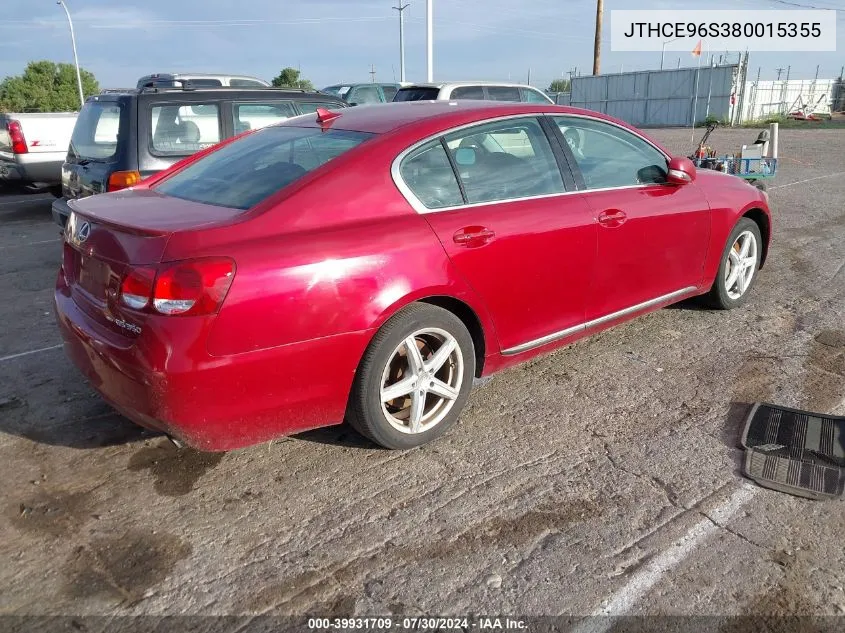 JTHCE96S380015355 2008 Lexus Gs 350