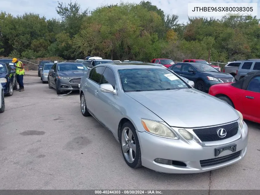 2008 Lexus Gs 350 VIN: JTHBE96SX80038305 Lot: 40244303