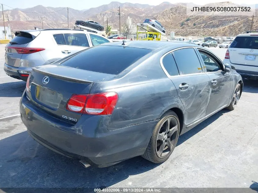 JTHBE96S080037552 2008 Lexus Gs 350