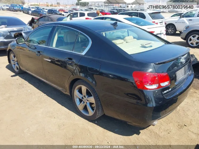 JTHBE96S780039640 2008 Lexus Gs 350