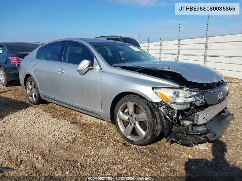 2008 Lexus Gs 350 VIN: JTHBE96S080035865 Lot: 40627782