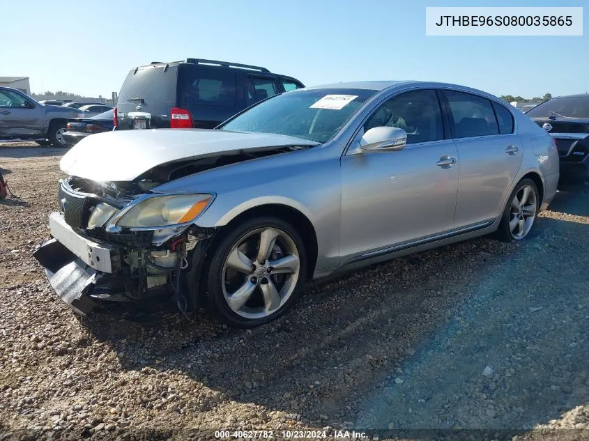 2008 Lexus Gs 350 VIN: JTHBE96S080035865 Lot: 40627782