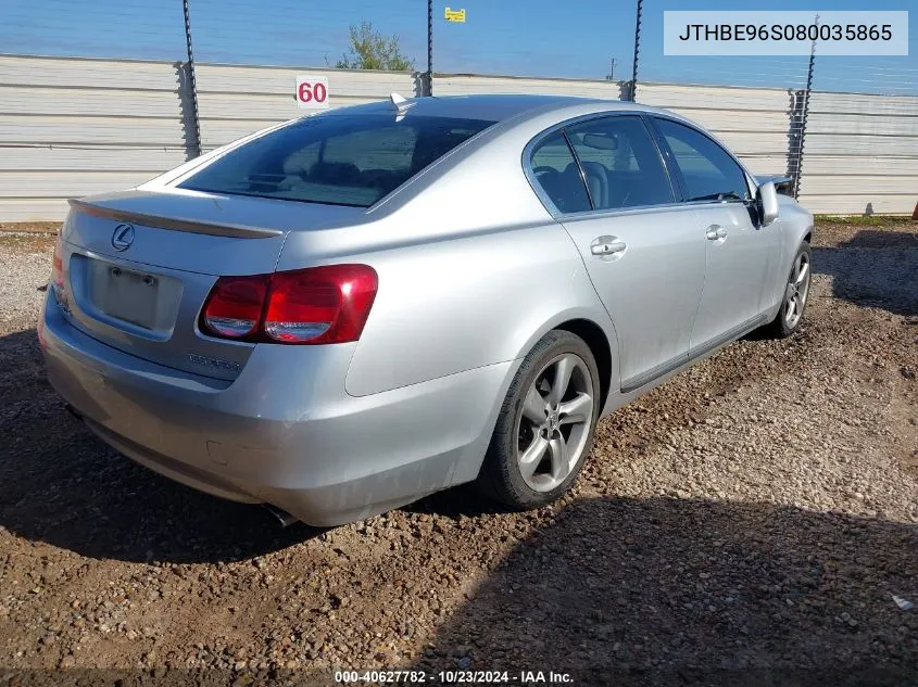 2008 Lexus Gs 350 VIN: JTHBE96S080035865 Lot: 40627782