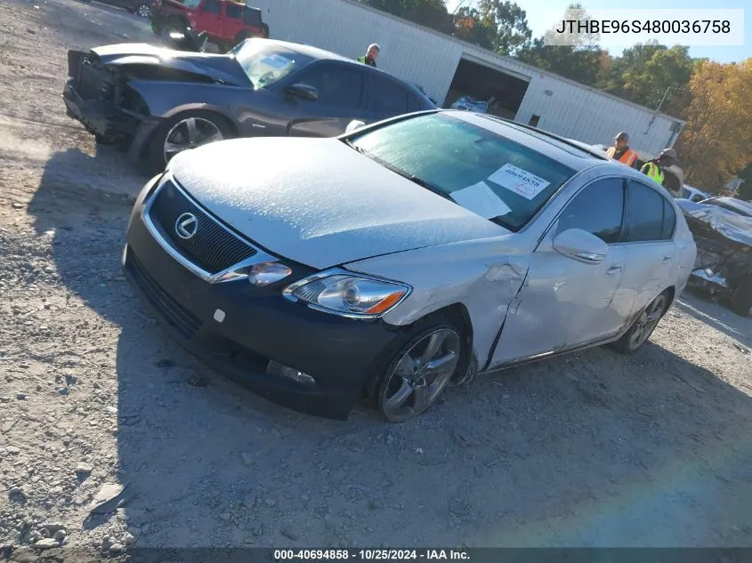 2008 Lexus Gs 350 VIN: JTHBE96S480036758 Lot: 40694858