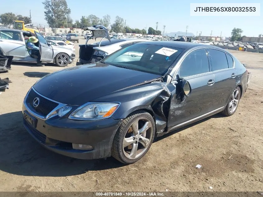 2008 Lexus Gs 350 VIN: JTHBE96SX80032553 Lot: 40701849