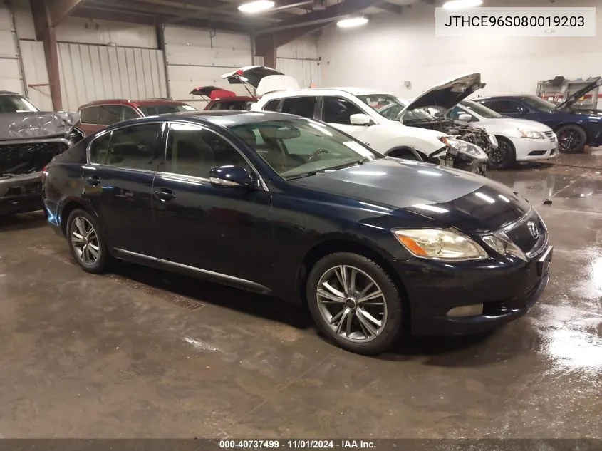 2008 Lexus Gs 350 VIN: JTHCE96S080019203 Lot: 40737499