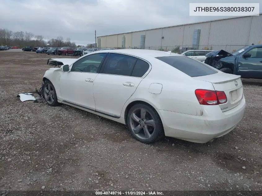 2008 Lexus Gs 350 VIN: JTHBE96S380038307 Lot: 40749716