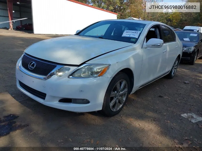 2008 Lexus Gs 350 VIN: JTHCE96S980016882 Lot: 40775684