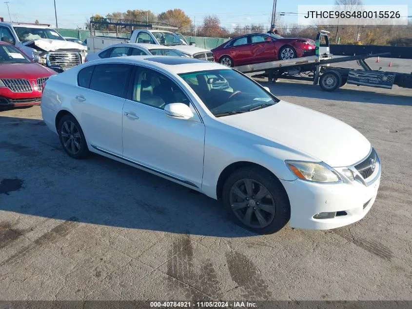 2008 Lexus Gs 350 VIN: JTHCE96S480015526 Lot: 40784921