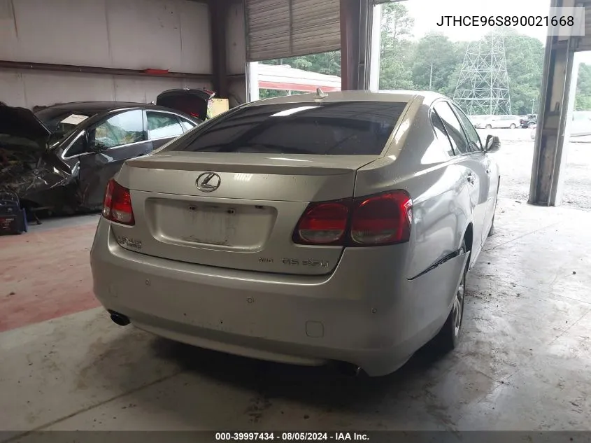 2009 Lexus Gs 350 Base (A6) VIN: JTHCE96S890021668 Lot: 39997434