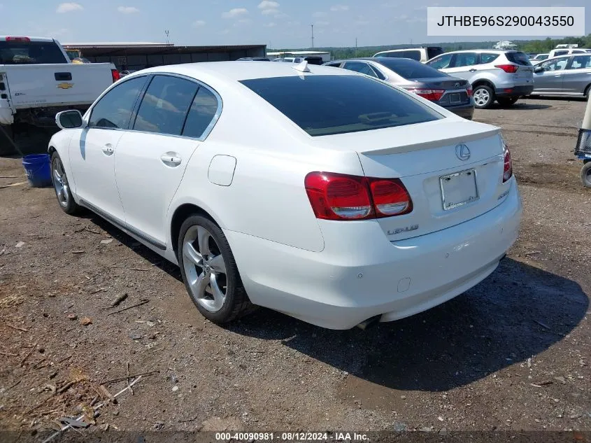 2009 Lexus Gs 350 VIN: JTHBE96S290043550 Lot: 40090981