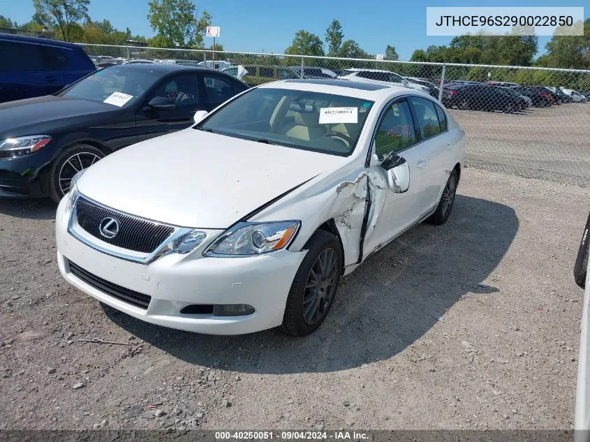 2009 Lexus Gs 350 350 VIN: JTHCE96S290022850 Lot: 40250051