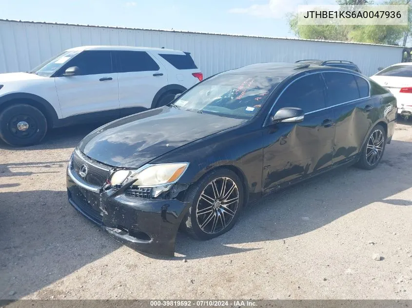 2010 Lexus Gs 350 VIN: JTHBE1KS6A0047936 Lot: 39819592