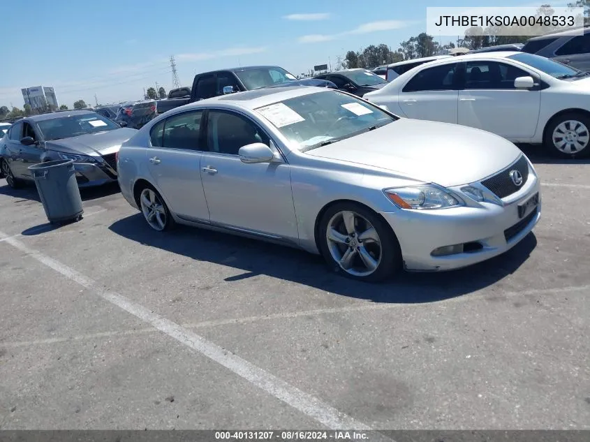 2010 Lexus Gs 350 VIN: JTHBE1KS0A0048533 Lot: 40131207