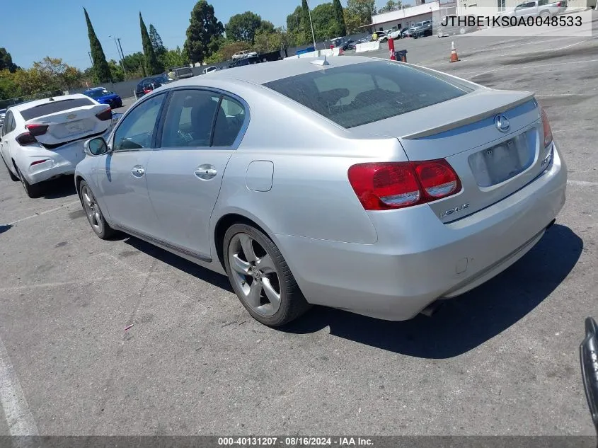 2010 Lexus Gs 350 VIN: JTHBE1KS0A0048533 Lot: 40131207