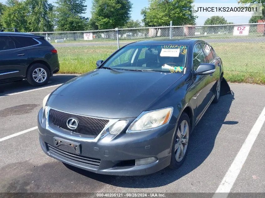 2010 Lexus Gs 350 VIN: JTHCE1KS2A0027011 Lot: 40205121