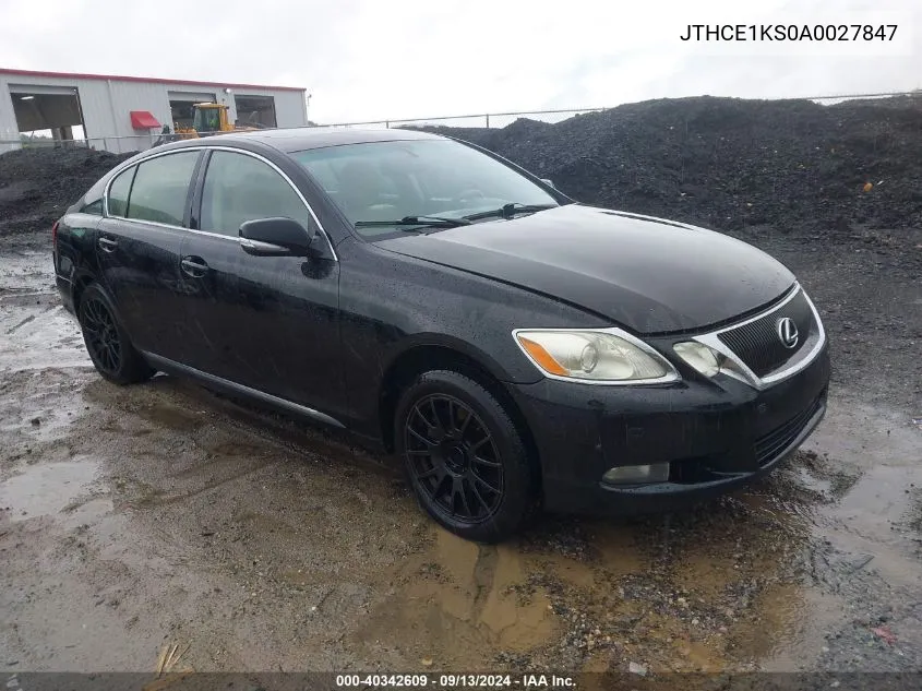 2010 Lexus Gs 350 350 VIN: JTHCE1KS0A0027847 Lot: 40342609