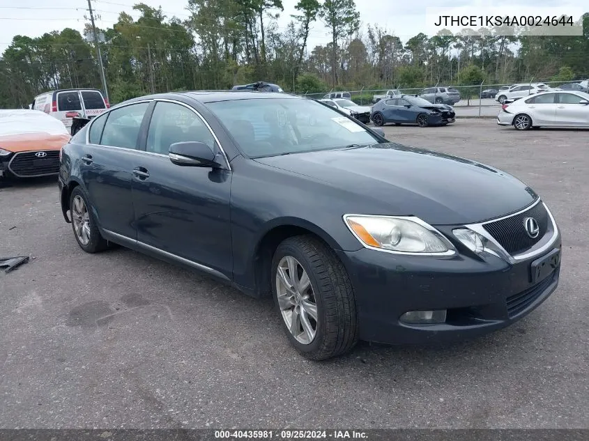 2010 Lexus Gs 350 VIN: JTHCE1KS4A0024644 Lot: 40435981