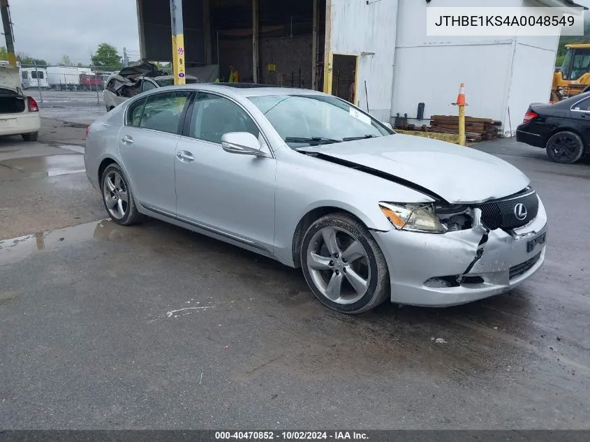 2010 Lexus Gs 350 VIN: JTHBE1KS4A0048549 Lot: 40470852