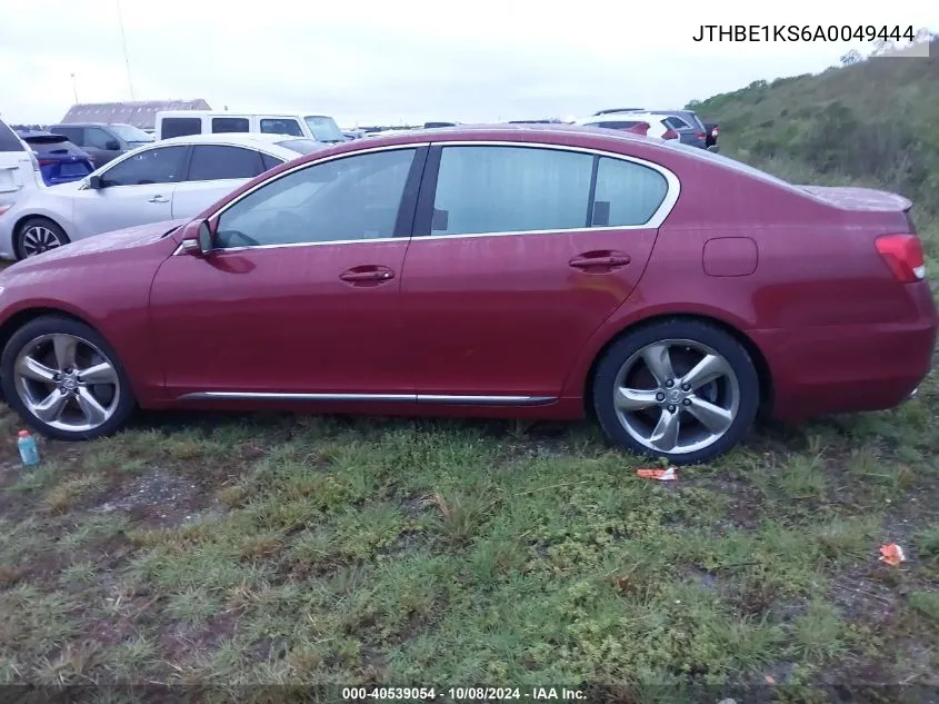 2010 Lexus Gs 350 VIN: JTHBE1KS6A0049444 Lot: 40539054