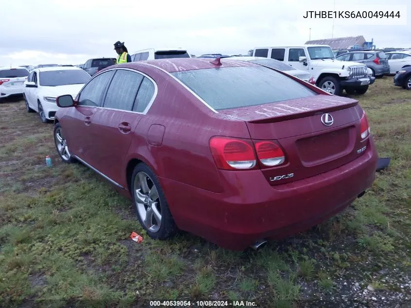 2010 Lexus Gs 350 VIN: JTHBE1KS6A0049444 Lot: 40539054