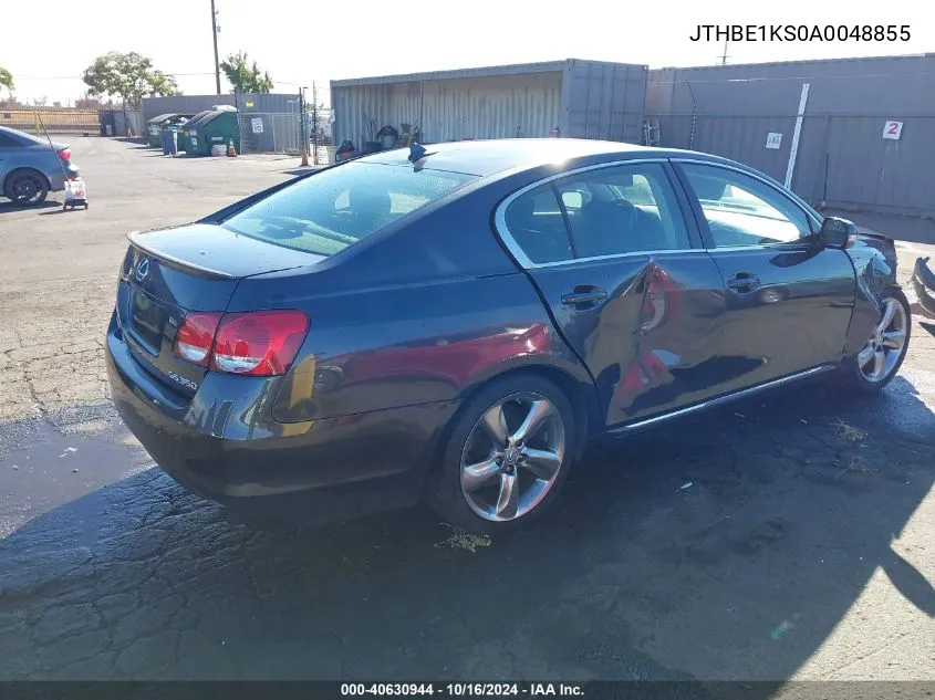 2010 Lexus Gs 350 VIN: JTHBE1KS0A0048855 Lot: 40630944