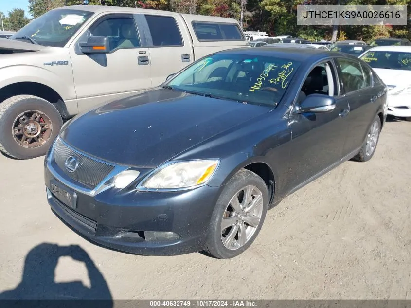 2010 Lexus Gs 350 VIN: JTHCE1KS9A0026616 Lot: 40632749