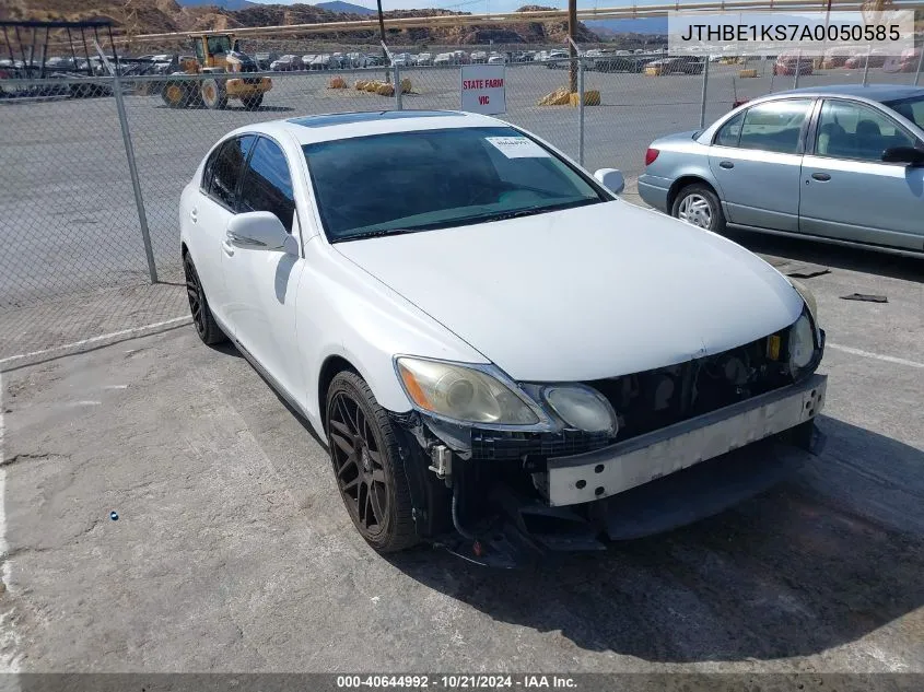 JTHBE1KS7A0050585 2010 Lexus Gs 350 350