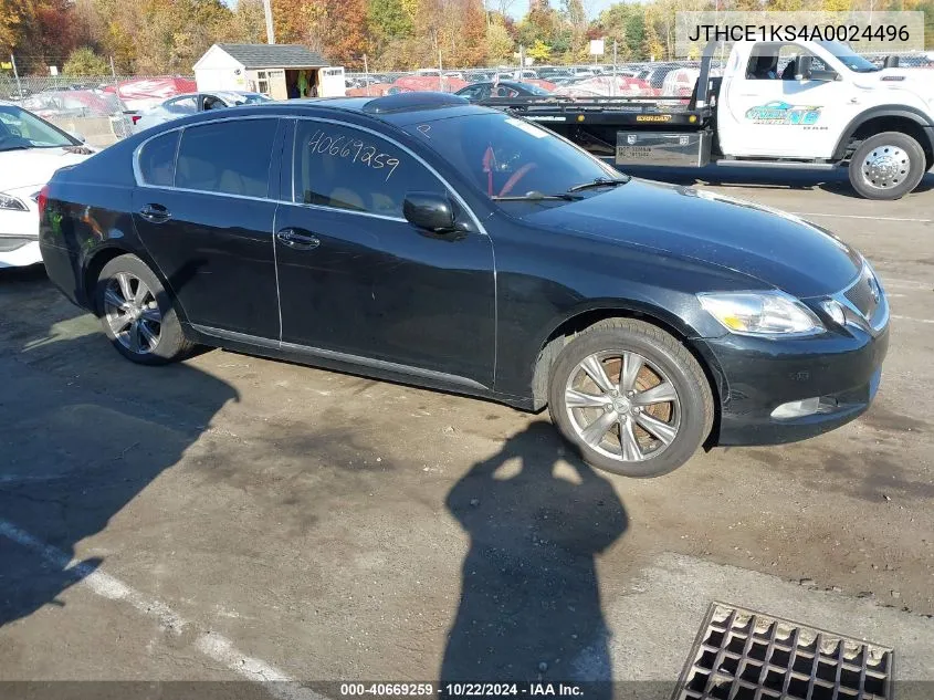 2010 Lexus Gs 350 VIN: JTHCE1KS4A0024496 Lot: 40669259