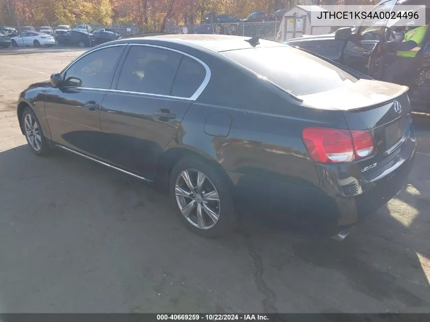 2010 Lexus Gs 350 VIN: JTHCE1KS4A0024496 Lot: 40669259