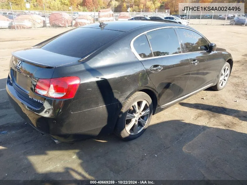 2010 Lexus Gs 350 VIN: JTHCE1KS4A0024496 Lot: 40669259