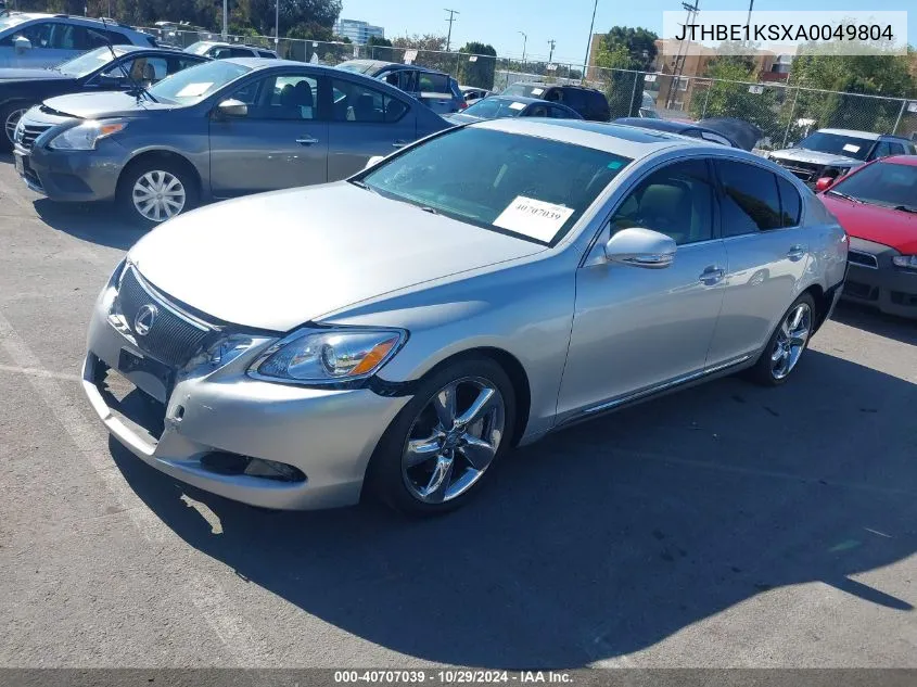 2010 Lexus Gs 350 VIN: JTHBE1KSXA0049804 Lot: 40707039