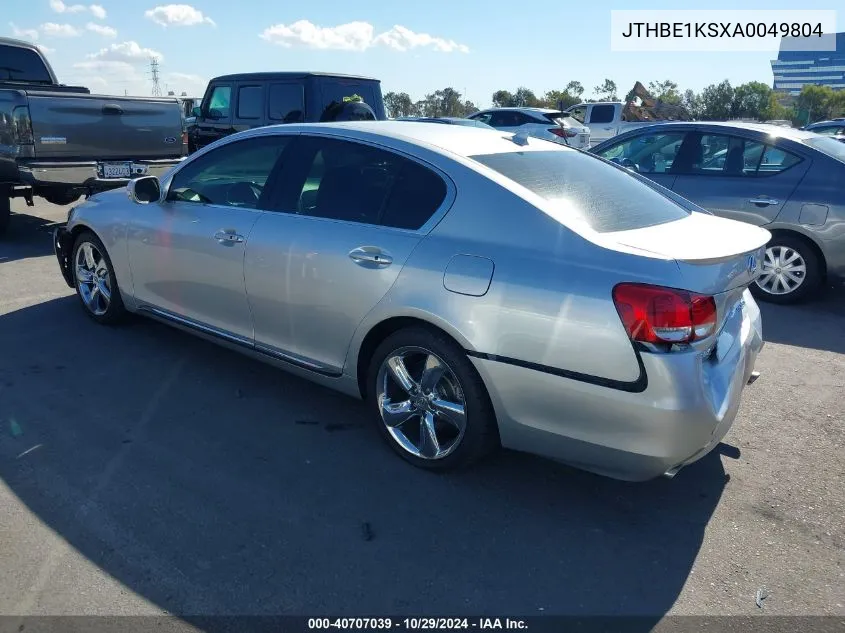 2010 Lexus Gs 350 VIN: JTHBE1KSXA0049804 Lot: 40707039