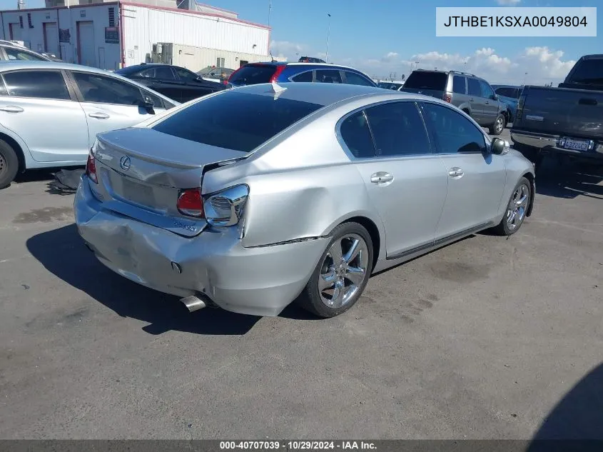 2010 Lexus Gs 350 VIN: JTHBE1KSXA0049804 Lot: 40707039